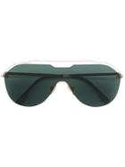 Fendi Eyewear Shield Sunglasses - Green