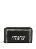 Versace Jeans Couture Printed Logo Wallet - Black