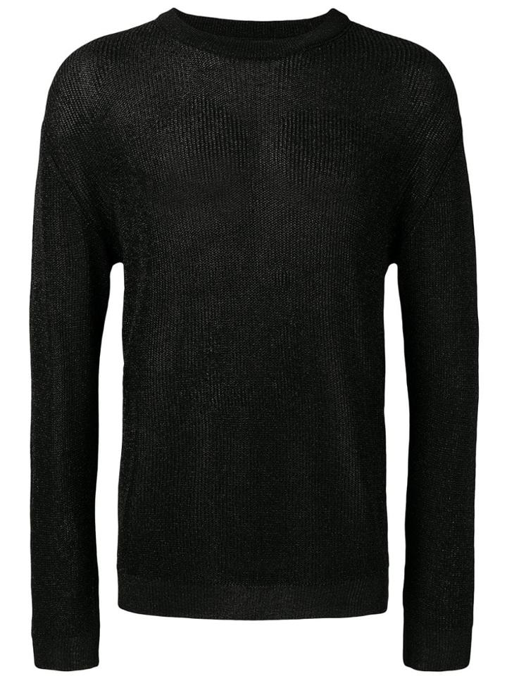Laneus Drop-shoulder Jumper - Black