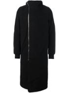 Rick Owens Drkshdw Zipped Hooded Coat, Men's, Size: Large, Black, Cotton/polyamide/polyester