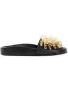 Fausto Puglisi Embellished Slide Sandals