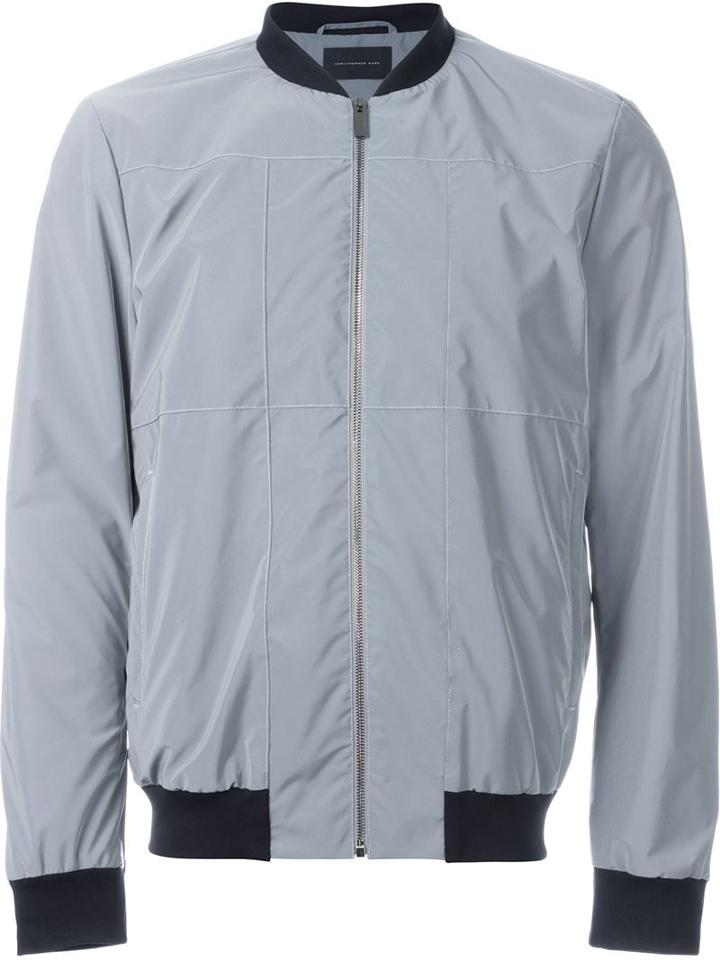 Christopher Kane Reflective Grid Bomber Jacket