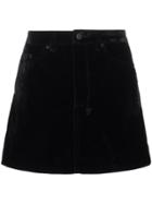 Ksubi Velvet Mini Skirt - Black