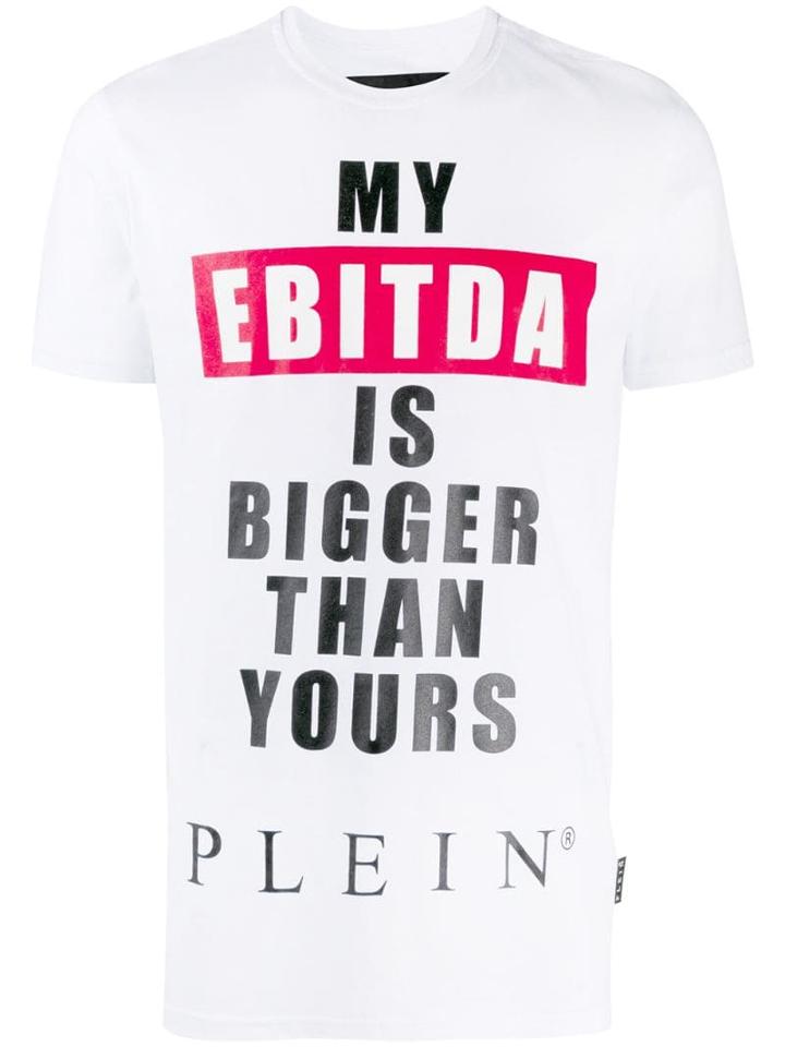 Philipp Plein Statement Graphic Print T-shirt - White