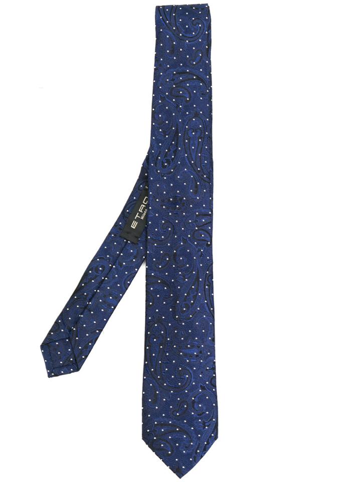 Etro Polka-dot Tie - Blue