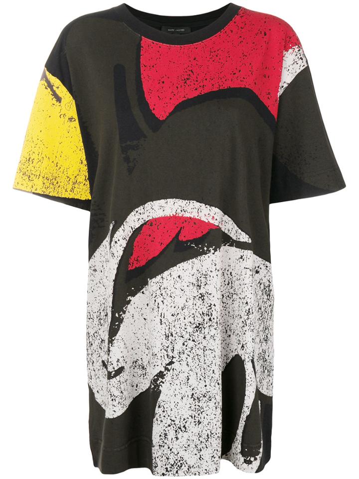 Marc Jacobs Printed T-shirt Dress - Black