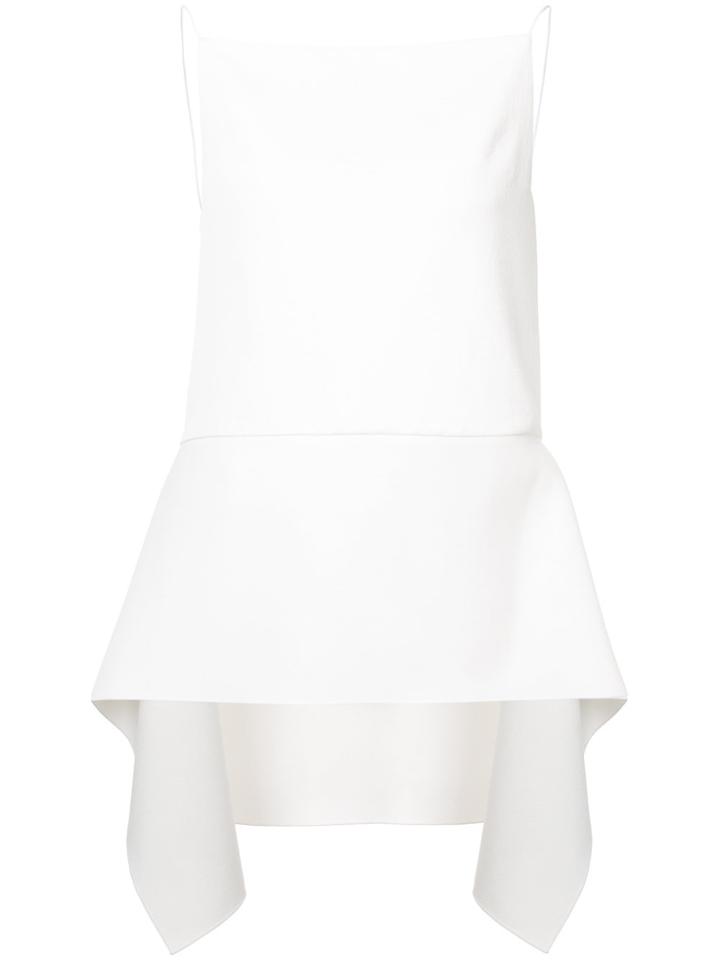 Dion Lee High Low Hem Blouse - White