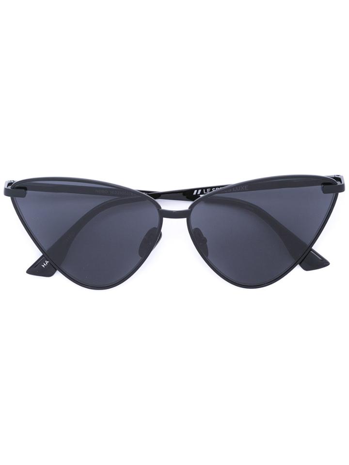Le Specs Tinted Cat Eye Sunglasses - Black