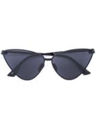 Le Specs Tinted Cat Eye Sunglasses - Black