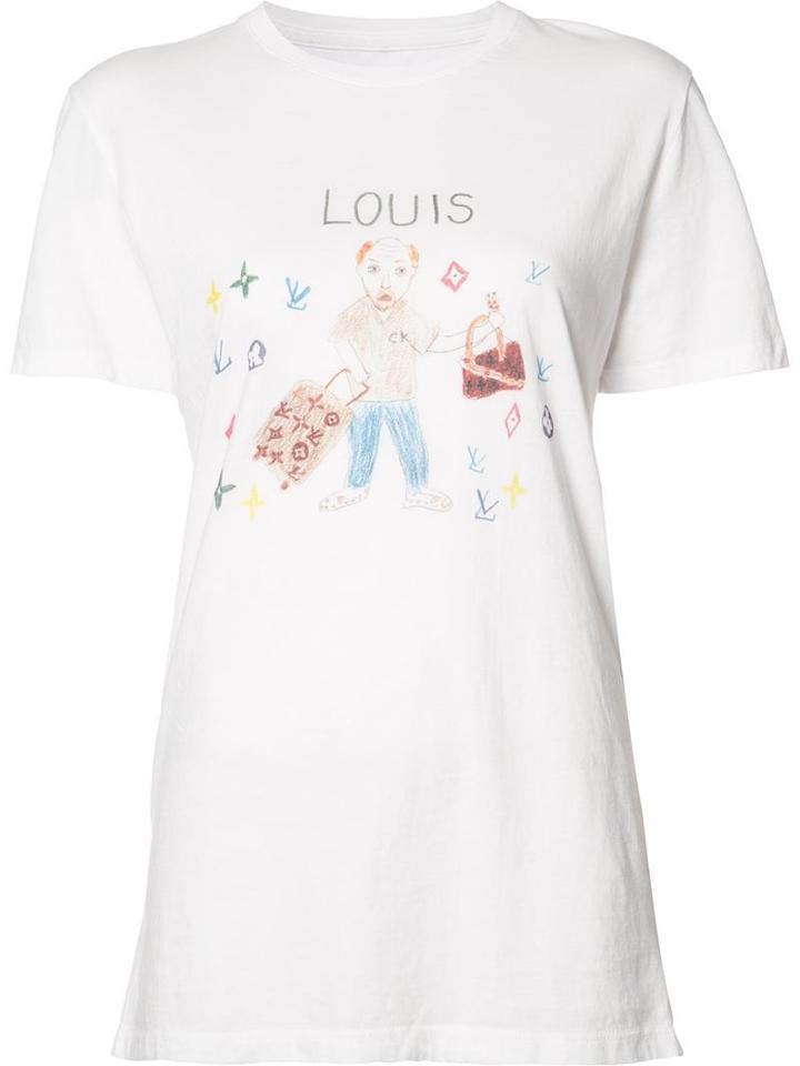Unfortunate Portrait 'louis' T-shirt, Women's, Size: Xl, White, Cotton