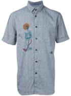 Monsieur Lacenaire - Illustration Shirt - Men - Cotton/linen/flax - 42, Grey, Cotton/linen/flax