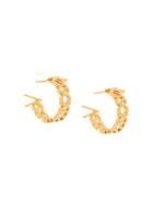 Versace Logo Earrings - Metallic