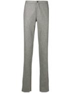 Incotex Plain Straight Trousers - Grey