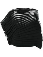 Junya Watanabe Comme Des Garçons Layered Pleated T-shirt - Black