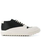 Artselab Layered Straps Lace-up Sneakers - Black