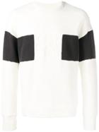 Cp Company Colour Block Sweater - White