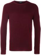 Zanone Long Length Jumper - Red