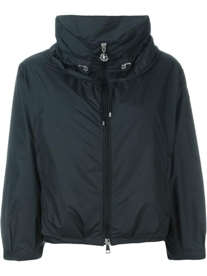 Moncler Cropped Padded Jacket, Women's, Size: 2, Black, Polyester/polyamide/feather Down