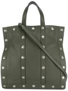 Moschino Studded Tote - Green