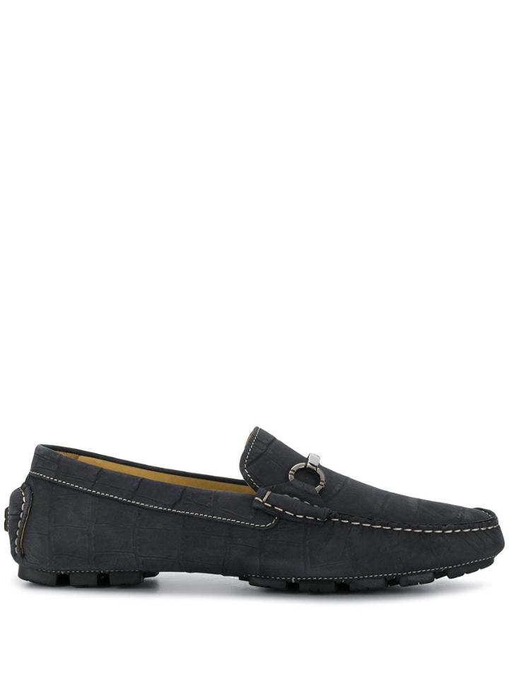 Corneliani Square Toe Loafers - Blue
