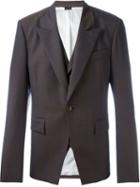 Vivienne Westwood Man One Button Blazer, Men's, Size: 52, Brown, Cotton/viscose/virgin Wool