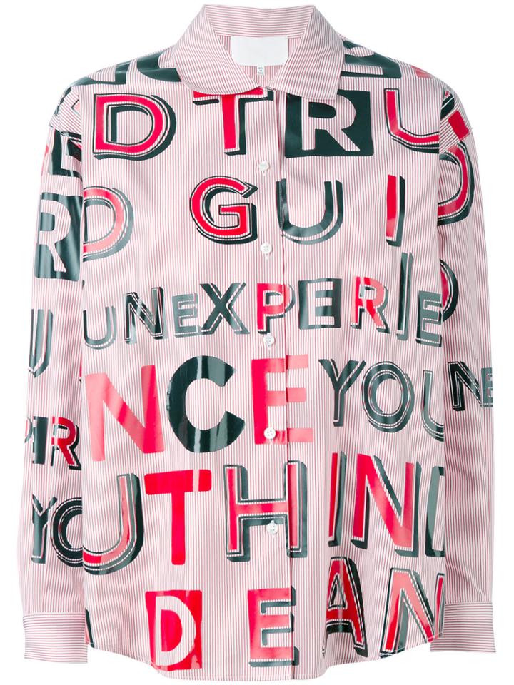 Maison Margiela Printed Long Sleeve Shirt - White