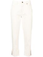 Brunello Cucinelli Tinto Cropped Trousers - Neutrals