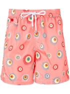 Kiton Printed Swimming Shorts - Orange