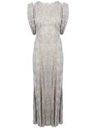 Attico Embellished Gowns - Grey