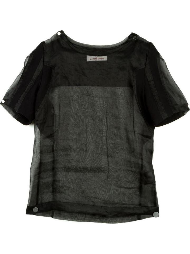 A.f.vandevorst '161 Album' Top, Women's, Size: 36, Black, Cotton
