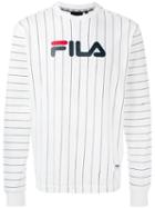 Fila - Stripe Logo Sweatshirt - Men - Cotton - M, White, Cotton