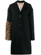 Nº21 Single-breasted Midi Coat - Black