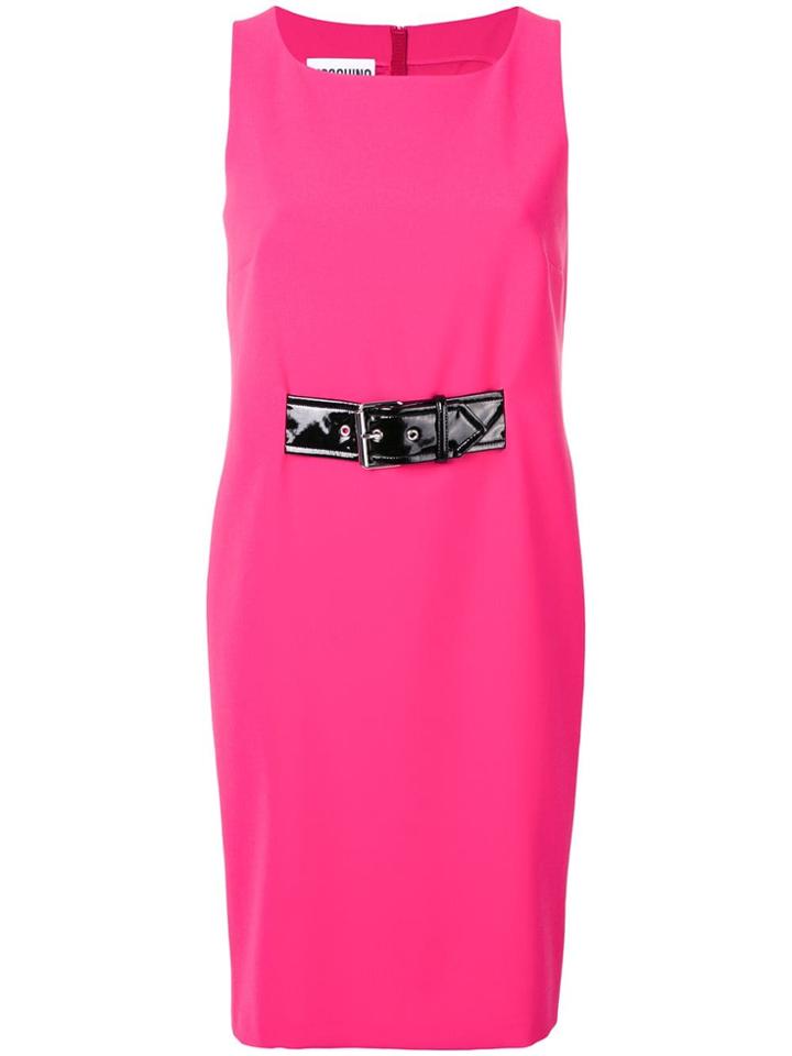 Moschino Buckle Detail Dress - Pink