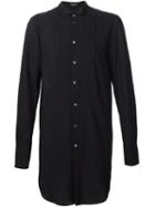 Ann Demeulemeester Long Classic Shirt, Men's, Size: Large, Black, Cotton