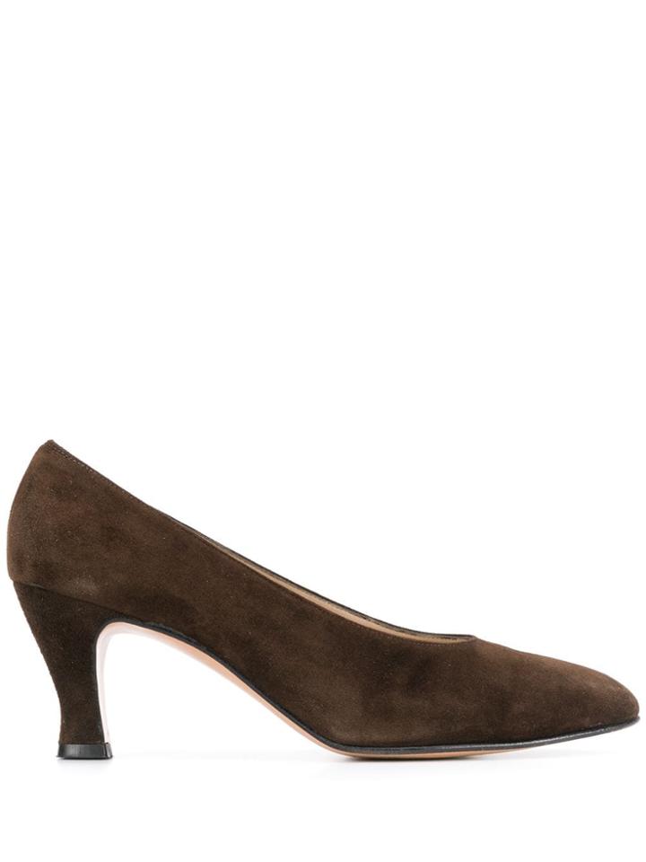 Salvatore Ferragamo Pre-owned 1990's Slip-on Pumps - Brown