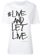 Neil Barrett Slogan Printed T-shirt - White