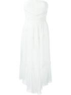 Jay Ahr - Strapless Midi Dress - Women - Silk/cotton/polyester - 38, Women's, White, Silk/cotton/polyester