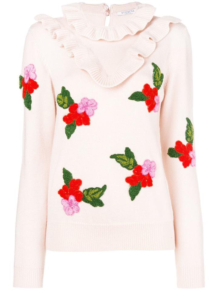 Vivetta Floral Knit Jumper - Pink & Purple