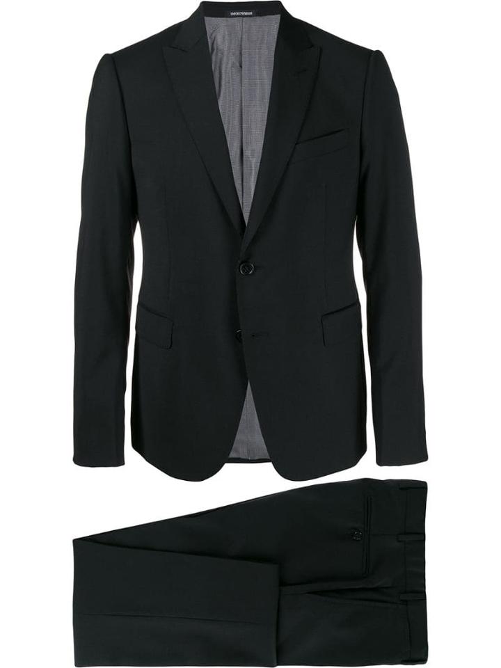Emporio Armani Slim Fit Two Piece Suit - Black