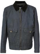 Belstaff Zipped Bomber Jacket - Blue