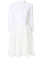 Sara Roka Textured Shirt Dress - White