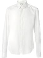 Wooyoungmi Concealed Fastening Shirt, Men's, Size: 52, White, Cotton/nylon/polyurethane