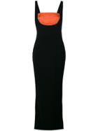 Versace Vintage Bustier Inset Gown - Black