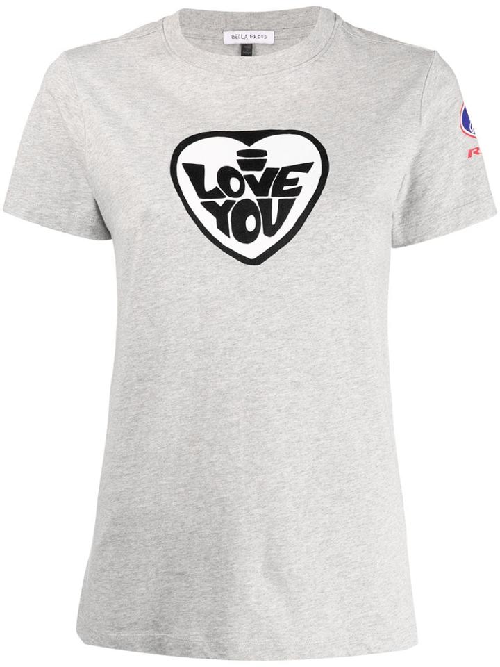 Bella Freud 'love You' T-shirt - Grey