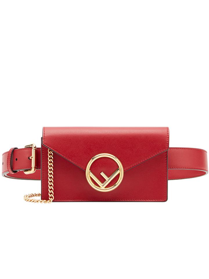 Fendi Logo Belt Bag - Red