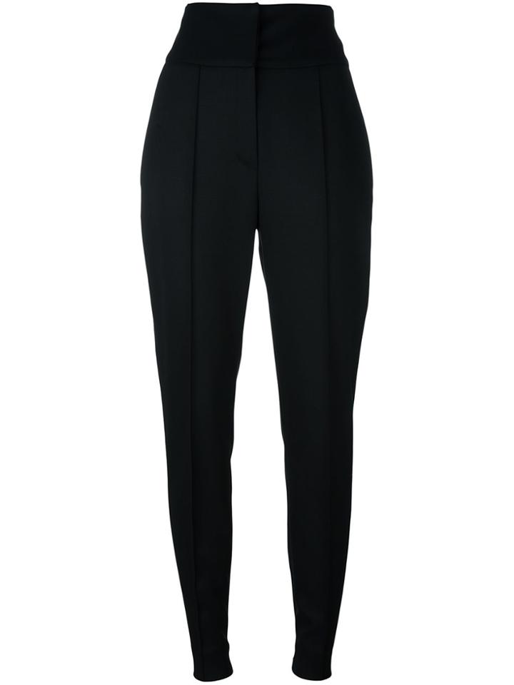 Alexandre Vauthier Pleated Tapered Trousers - Black