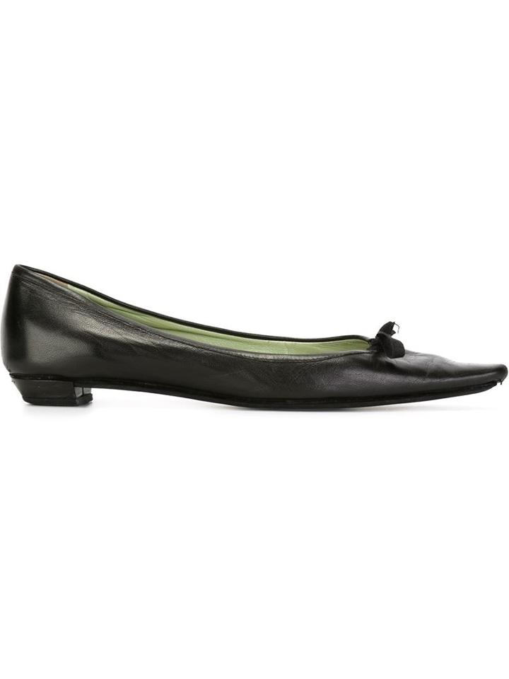 Prada Vintage Pointed Toe Ballerinas