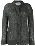 Prada Chunky Knit Cardigan - Grey