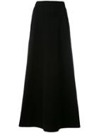 Krizia Vintage Long A-line Skirt - Black