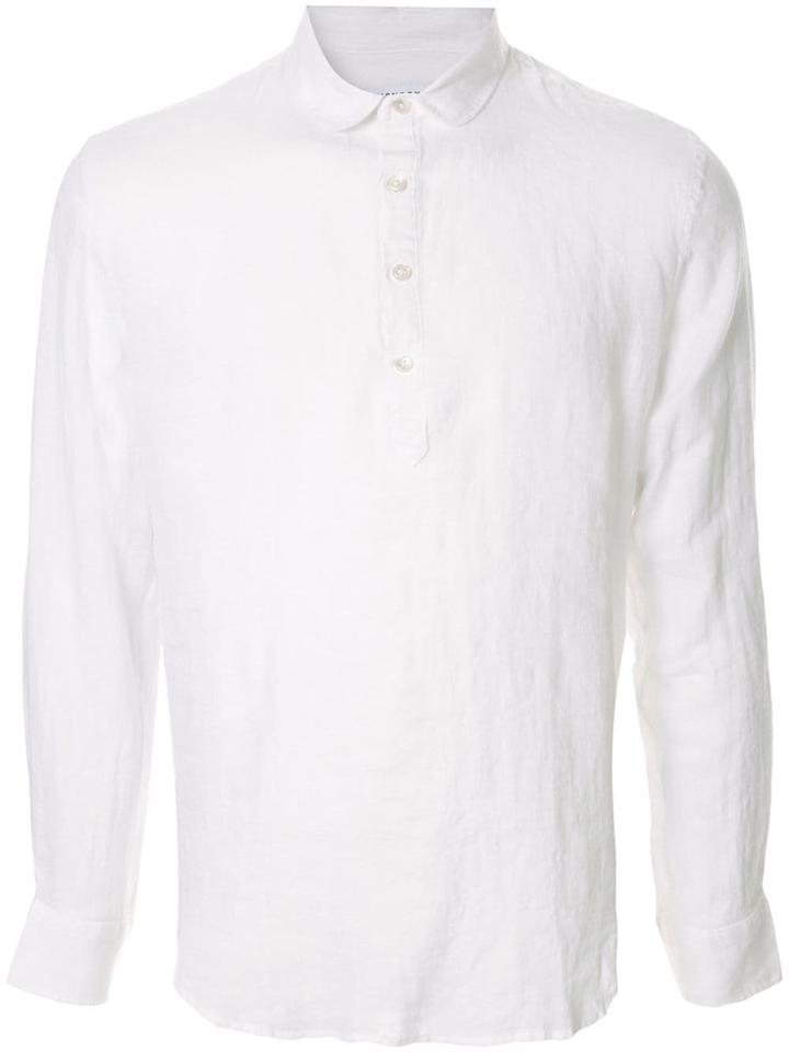 Venroy Pop Over Henley Shirt - White